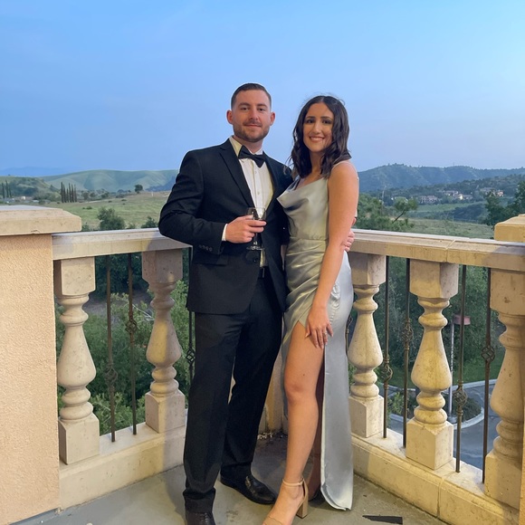 Formal Dusty Blue Dress - Picture 1 of 5